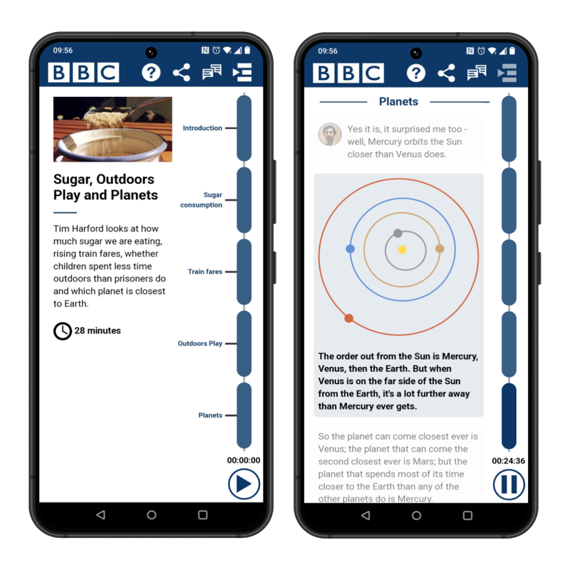 Enhanced podcasts